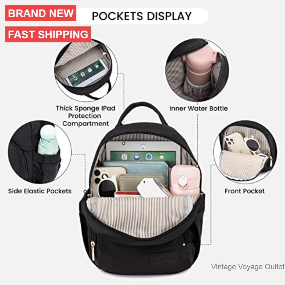 Mini Waterproof Backpack Lightweight Nylon Daypac… - image 2